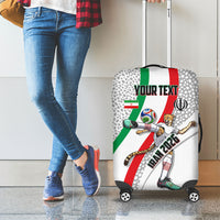 Personalized Iran Football Cheetah Luggage Cover Persian Cheetah Graphic With Iranian Flag And Symbol