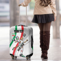 Personalized Iran Football Cheetah Luggage Cover Persian Cheetah Graphic With Iranian Flag And Symbol