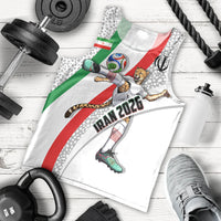 Personalized Iran Football Cheetah Men Tank Top Persian Cheetah Graphic With Iranian Flag And Symbol