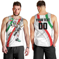 Personalized Iran Football Cheetah Men Tank Top Persian Cheetah Graphic With Iranian Flag And Symbol