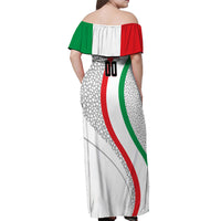 Personalized Iran Football Cheetah Off Shoulder Maxi Dress Persian Cheetah Graphic With Iranian Flag And Symbol