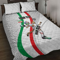Personalized Iran Football Cheetah Quilt Bed Set Persian Cheetah Graphic With Iranian Flag And Symbol