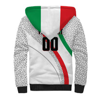 Personalized Iran Football Cheetah Sherpa Hoodie Persian Cheetah Graphic With Iranian Flag And Symbol