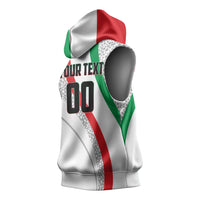 Personalized Iran Football Cheetah Sleeveless Hoodie Persian Cheetah Graphic With Iranian Flag And Symbol