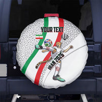 Personalized Iran Football Cheetah Spare Tire Cover Persian Cheetah Graphic With Iranian Flag And Symbol