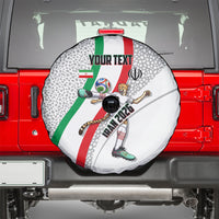Personalized Iran Football Cheetah Spare Tire Cover Persian Cheetah Graphic With Iranian Flag And Symbol