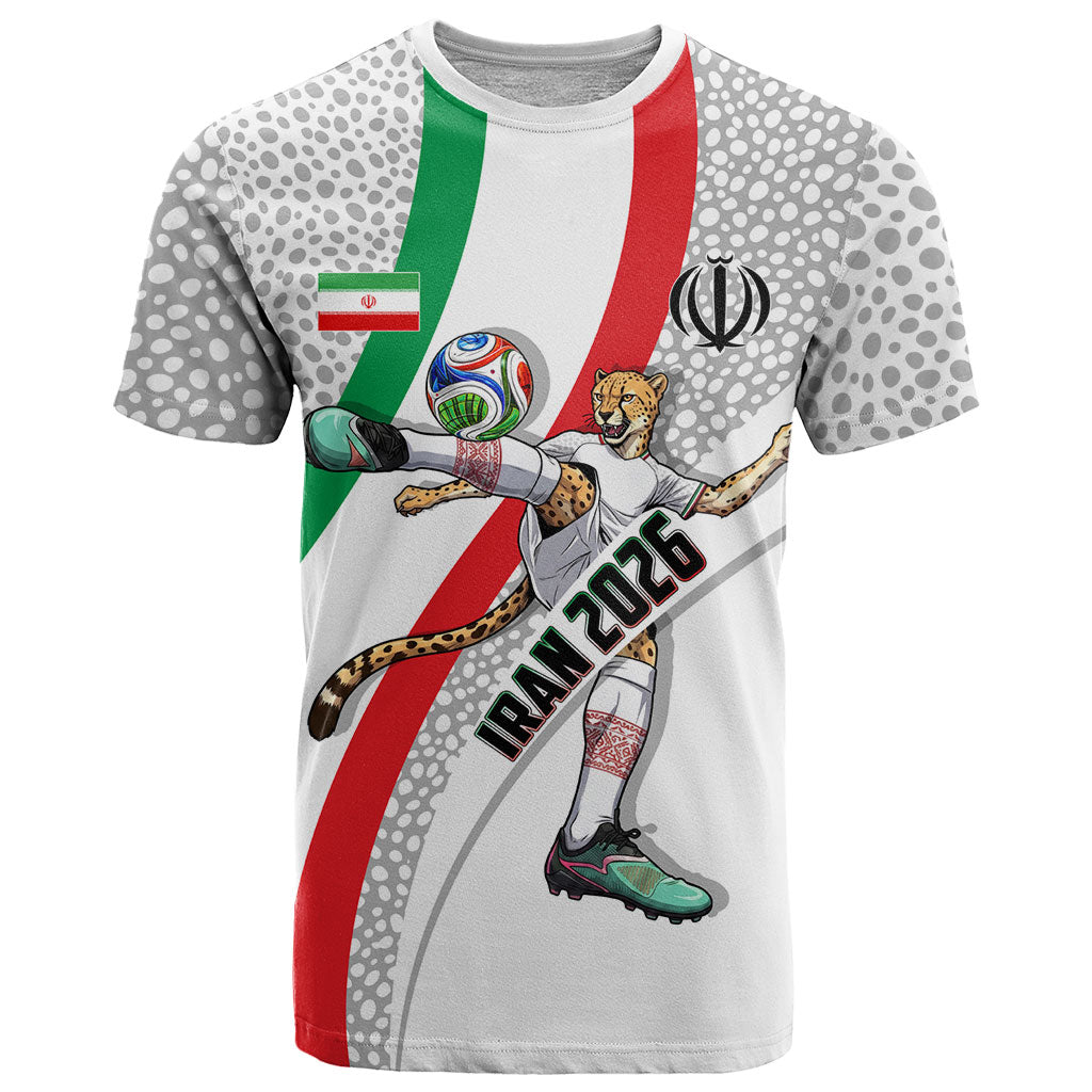 Personalized Iran Football Cheetah T Shirt Persian Cheetah Graphic With Iranian Flag And Symbol