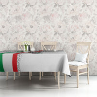 Personalized Iran Football Cheetah Tablecloth Persian Cheetah Graphic With Iranian Flag And Symbol