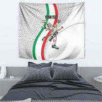 Personalized Iran Football Cheetah Tapestry Persian Cheetah Graphic With Iranian Flag And Symbol