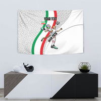 Personalized Iran Football Cheetah Tapestry Persian Cheetah Graphic With Iranian Flag And Symbol