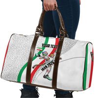 Personalized Iran Football Cheetah Travel Bag Persian Cheetah Graphic With Iranian Flag And Symbol