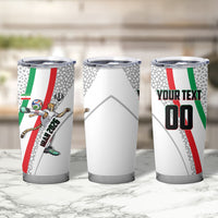 Personalized Iran Football Cheetah Tumbler Cup Persian Cheetah Graphic With Iranian Flag And Symbol