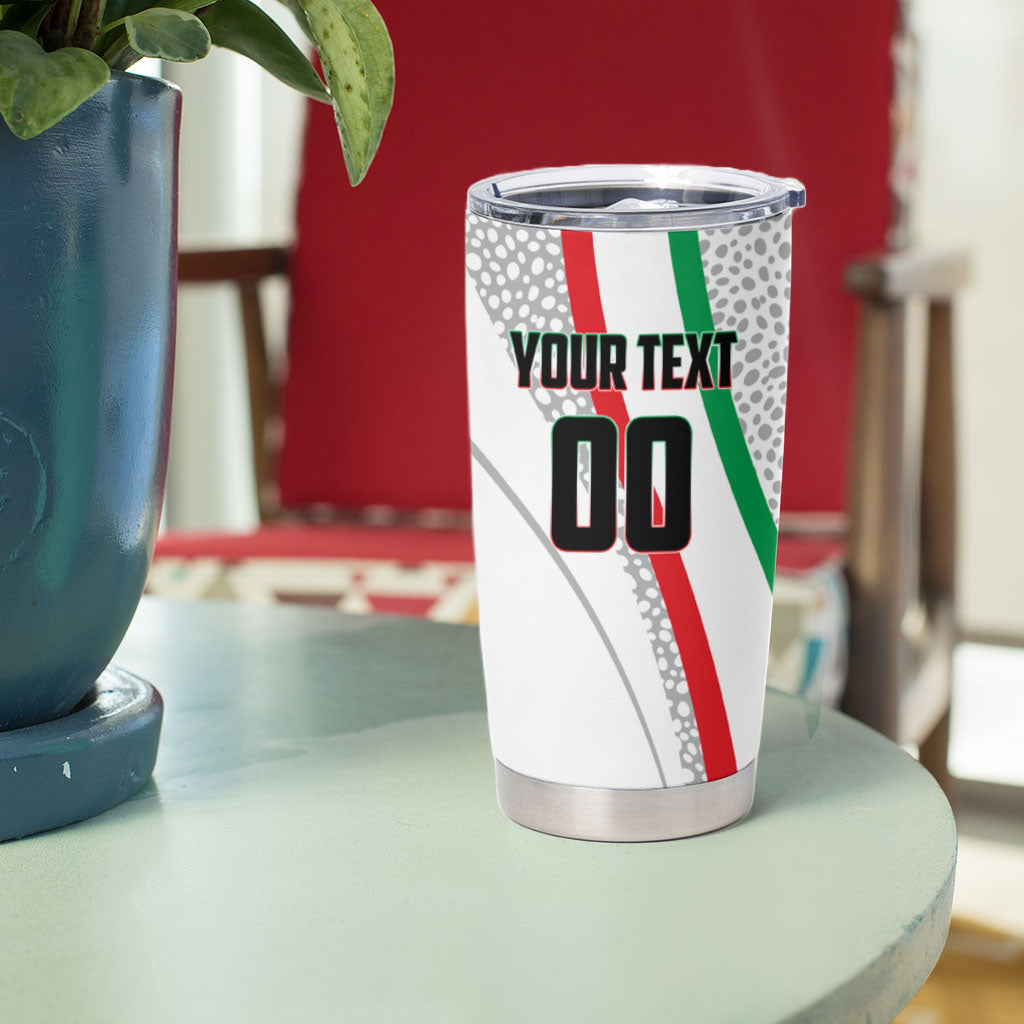 Personalized Iran Football Cheetah Tumbler Cup Persian Cheetah Graphic With Iranian Flag And Symbol