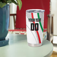 Personalized Iran Football Cheetah Tumbler Cup Persian Cheetah Graphic With Iranian Flag And Symbol