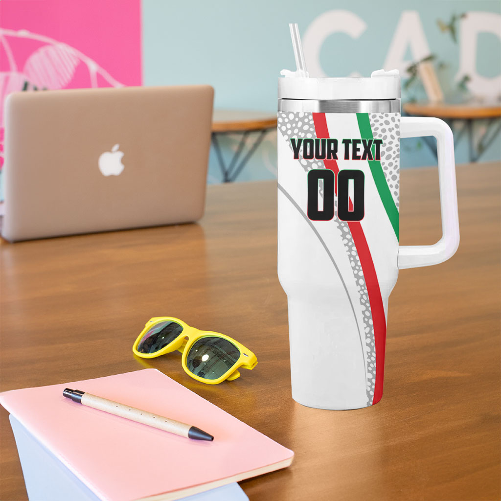 Personalized Iran Football Cheetah Tumbler With Handle Persian Cheetah Graphic With Iranian Flag And Symbol
