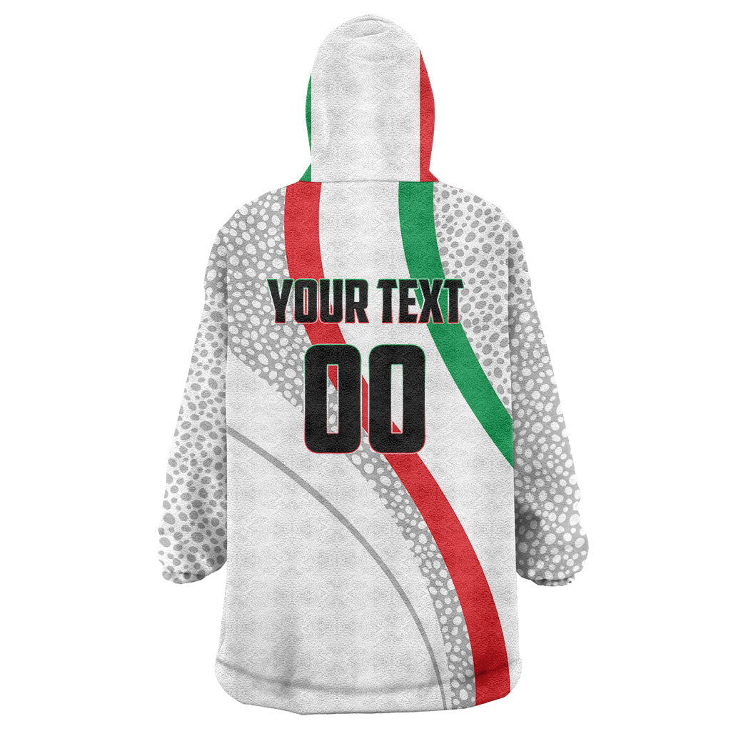 Personalized Iran Football Cheetah Wearable Blanket Hoodie Persian Cheetah Graphic With Iranian Flag And Symbol