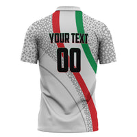 Personalized Iran Football Cheetah Zipper Polo Shirt Persian Cheetah Graphic With Iranian Flag And Symbol