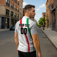 Personalized Iran Football Cheetah Zipper Polo Shirt Persian Cheetah Graphic With Iranian Flag And Symbol