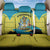 Bahamas Flag Back Car Seat Cover with National Coat of Arms and Sea Turtle Design - Wonder Print Shop
