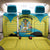 Bahamas Flag Back Car Seat Cover with National Coat of Arms and Sea Turtle Design - Wonder Print Shop