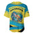 Bahamas Flag Baseball Jersey with National Coat of Arms and Sea Turtle Design - Wonder Print Shop