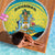 Bahamas Flag Beach Blanket with National Coat of Arms and Sea Turtle Design - Wonder Print Shop
