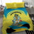 Bahamas Flag Bedding Set with National Coat of Arms and Sea Turtle Design - Wonder Print Shop
