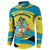 Bahamas Flag Button Sweatshirt with National Coat of Arms and Sea Turtle Design - Wonder Print Shop