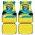 Bahamas Flag Car Mats with National Coat of Arms and Sea Turtle Design - Wonder Print Shop