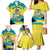 Bahamas Flag Family Matching Mermaid Dress and Hawaiian Shirt with National Coat of Arms and Sea Turtle Design - Wonder Print Shop