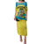 Bahamas Flag Family Matching Puletasi and Hawaiian Shirt with National Coat of Arms and Sea Turtle Design - Wonder Print Shop