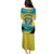Bahamas Flag Family Matching Puletasi and Hawaiian Shirt with National Coat of Arms and Sea Turtle Design - Wonder Print Shop