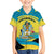 Bahamas Flag Family Matching Short Sleeve Bodycon Dress and Hawaiian Shirt with National Coat of Arms and Sea Turtle Design - Wonder Print Shop