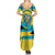 Bahamas Flag Family Matching Summer Maxi Dress and Hawaiian Shirt with National Coat of Arms and Sea Turtle Design - Wonder Print Shop