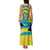 Bahamas Flag Family Matching Tank Maxi Dress and Hawaiian Shirt with National Coat of Arms and Sea Turtle Design - Wonder Print Shop