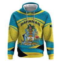 Bahamas Flag Hoodie with National Coat of Arms and Sea Turtle Design - Wonder Print Shop