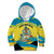 Bahamas Flag Kid Hoodie with National Coat of Arms and Sea Turtle Design - Wonder Print Shop