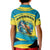 Bahamas Flag Kid Polo Shirt with National Coat of Arms and Sea Turtle Design - Wonder Print Shop