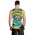 Bahamas Flag Men Tank Top with National Coat of Arms and Sea Turtle Design - Wonder Print Shop