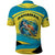 Bahamas Flag Polo Shirt with National Coat of Arms and Sea Turtle Design - Wonder Print Shop