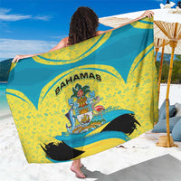 Bahamas Flag Sarong with National Coat of Arms and Sea Turtle Design - Wonder Print Shop