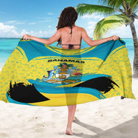 Bahamas Flag Sarong with National Coat of Arms and Sea Turtle Design - Wonder Print Shop