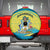 Bahamas Flag Spare Tire Cover with National Coat of Arms and Sea Turtle Design - Wonder Print Shop