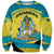 Bahamas Flag Sweatshirt with National Coat of Arms and Sea Turtle Design - Wonder Print Shop