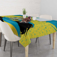 Bahamas Flag Tablecloth with National Coat of Arms and Sea Turtle Design - Wonder Print Shop