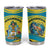 Bahamas Flag Tumbler Cup with National Coat of Arms and Sea Turtle Design - Wonder Print Shop