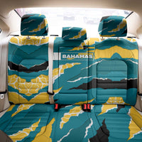 Bahamas Back Car Seat Cover with National Coat of Arms Teal Yellow Ocean Wave Spirit