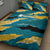 Bahamas Quilt Bed Set with National Coat of Arms Teal Yellow Ocean Wave Spirit
