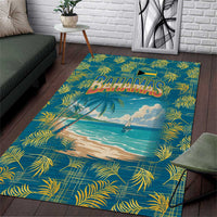 Bahamas Area Rug with Tropical Beach Sunset Palm Tree Ocean Spirit
