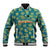 Bahamas Baseball Jacket with Tropical Beach Sunset Palm Tree Ocean Spirit
